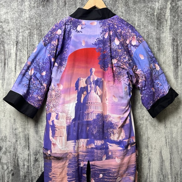 Black Samurai Kimono Size Large Rui Hachimura DC Cherry Blossom 65/500 LE - Picture 5 of 6